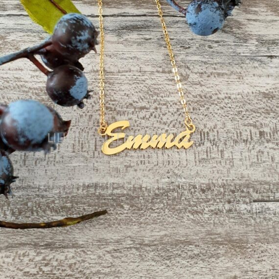 پلاک طلا به اسم اما