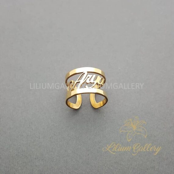 پلاک طلا به اسم آریا