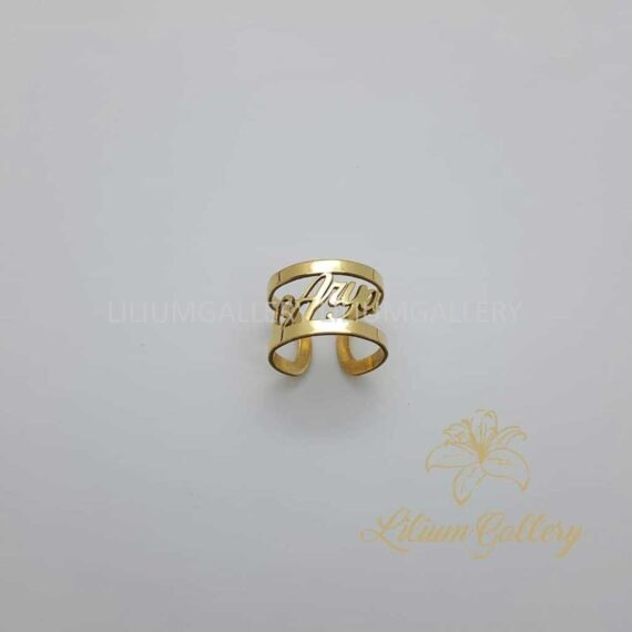 انگشتر طلا اسم آریا