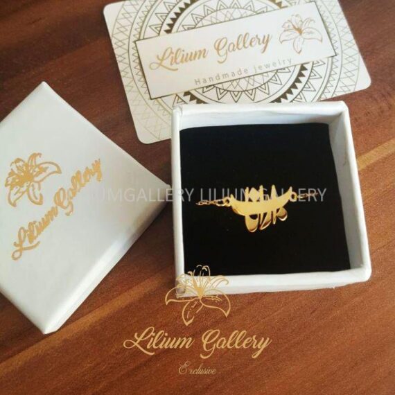 پلاک طلا به اسم بارانا