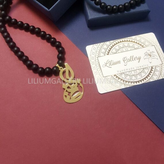 پلاک طلا به اسم جاسمین