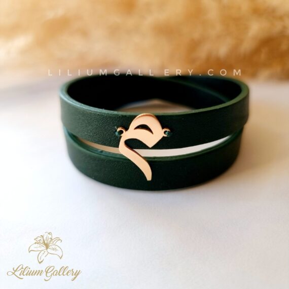 پلاک حروف طلا میم