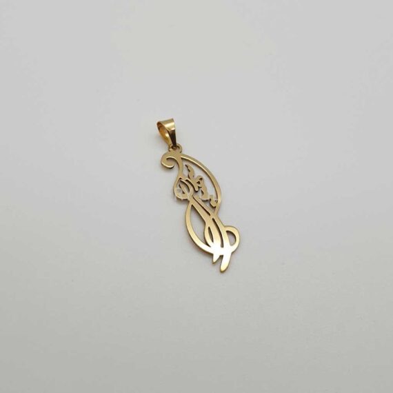 پلاک طلا دو اسم سهیل و زری