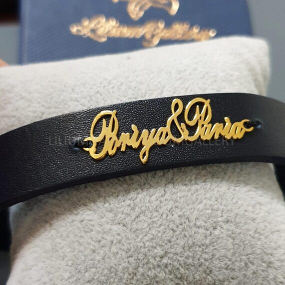 پلاک طلا دو اسم پوریا و پریا