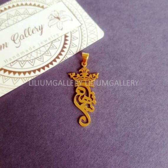 پلاک طلا اسم شاهان