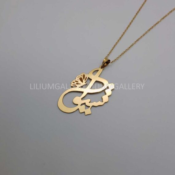 آوریز پلاک طلا به اسم شیوا