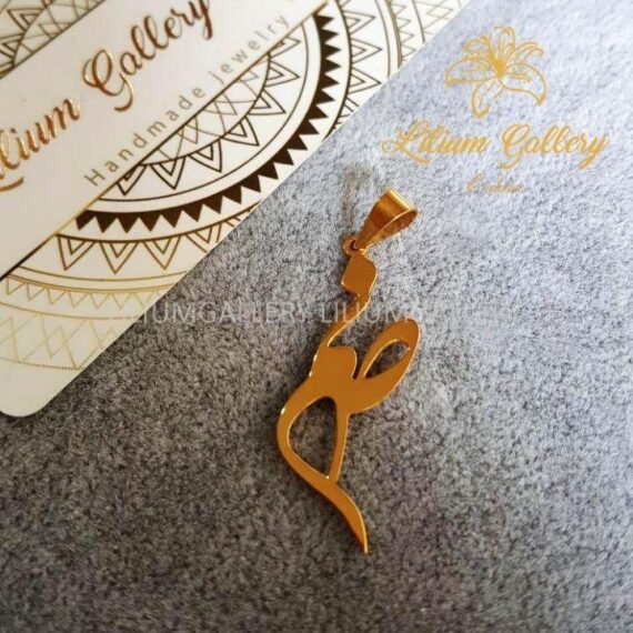 پلاک طلا به اسم صنم