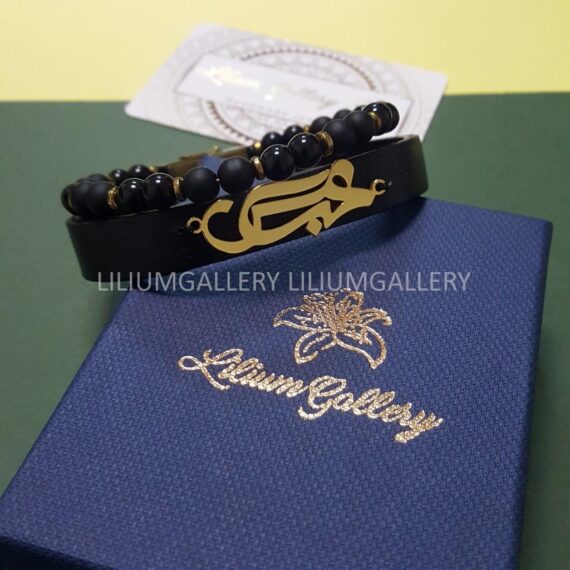 پلاک طلا به اسم عباس