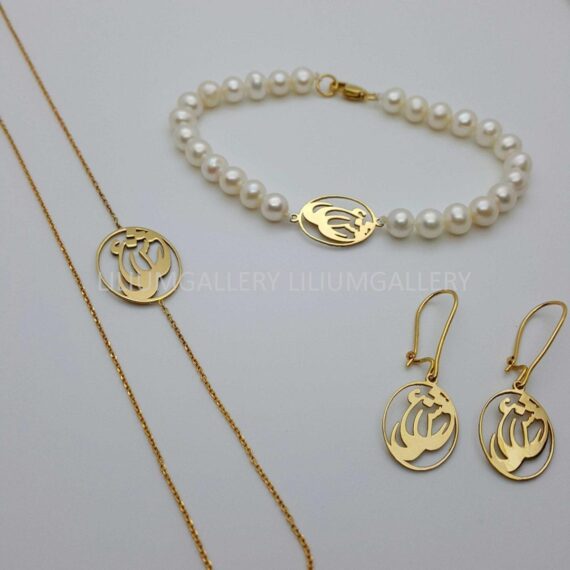 پلاک طلا به اسم عشق