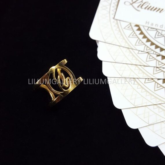 انگشتر پلاک طلا به اسم محمد