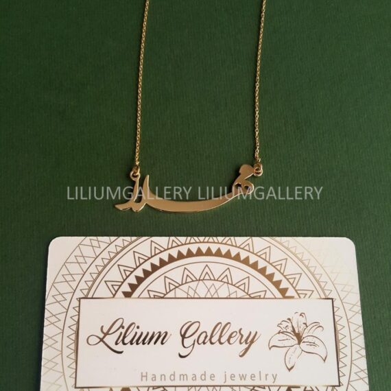 پلاک طلا به اسم مهلا