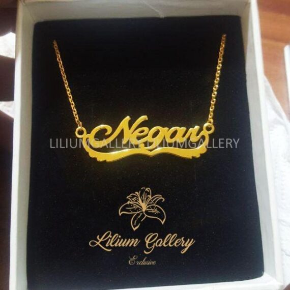 پلاک طلا به اسم نگار