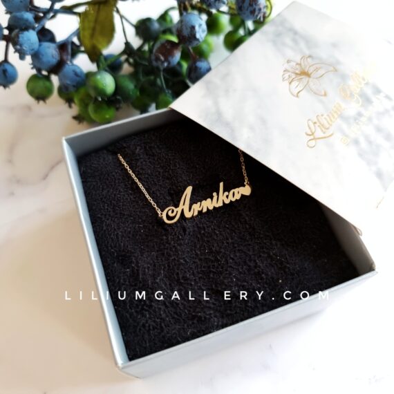 پلاک طلا اسم آرنیکا