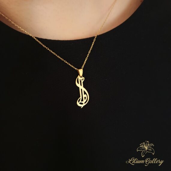 پلاک طلا به اسم آوا