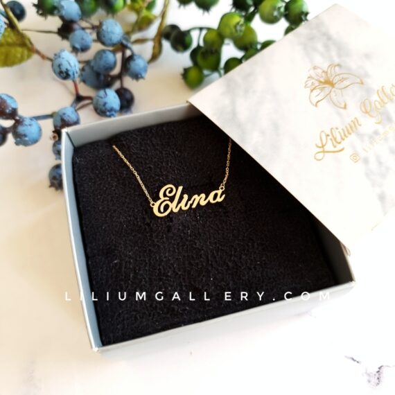 پلاک اسم طلا الینا