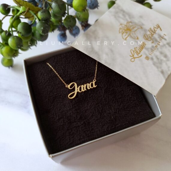 آویز طلا به اسم جانا