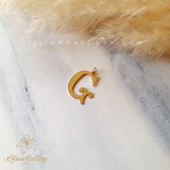 پلاک طلا با حروف G