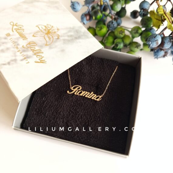 پلاک اسم طلا رومینا