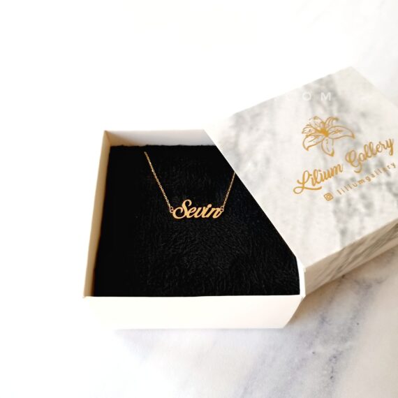 پلاک طلا به اسم سوین