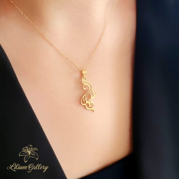 پلاک طلا به اسم شکیلا