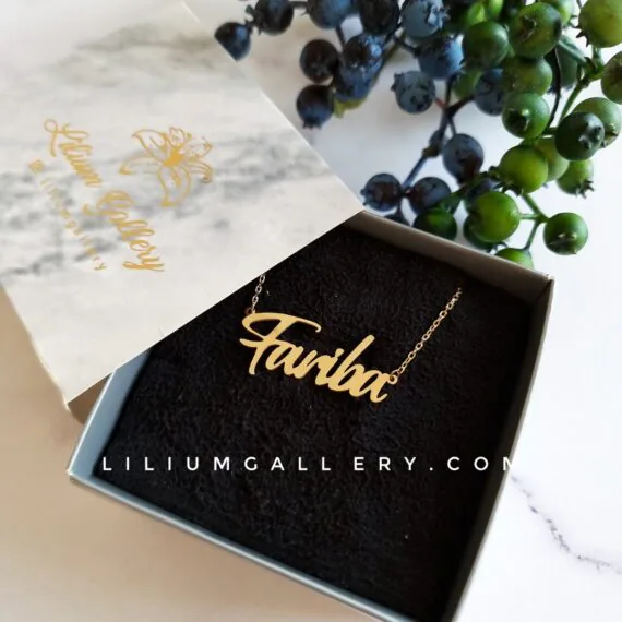 پلاک اسم طلا فریبا