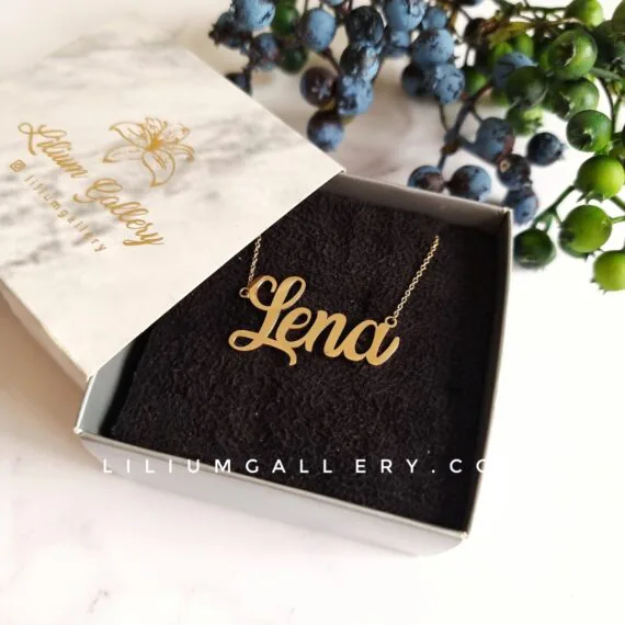 پلاک اسم طلا لنا