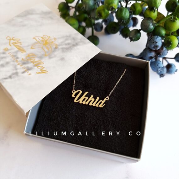 پلاک اسم طلا وحید