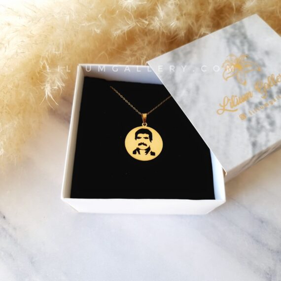 پلاک طلا چهره