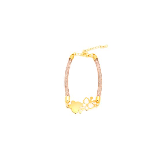 دستبند طلا زنانه پروانه 2