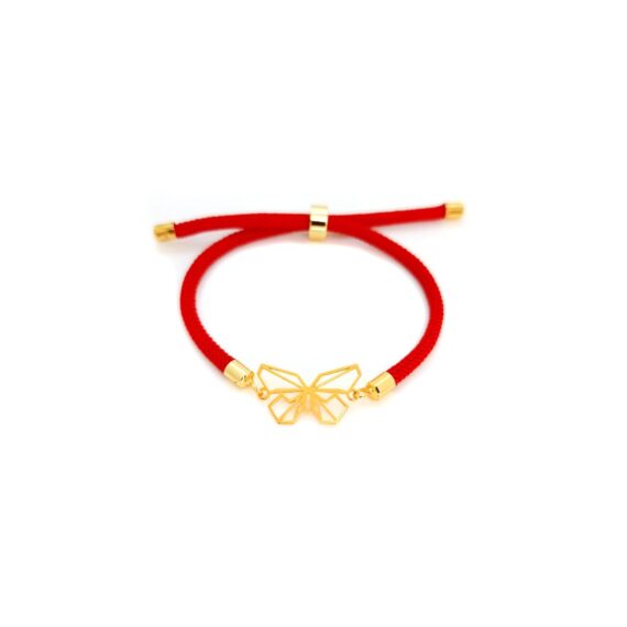 دستبند طلا زنانه پروانه اوریگامی
