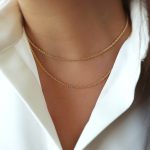 زنجیر زنانه طلا طنابی 45 سانت,زنجیر زنانه طلا طنابی 40 سانت