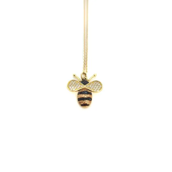 گردنبند طلا زنانه زنبور