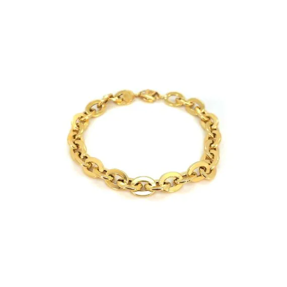 دستبند زنجیر هرمس طلا زنانه