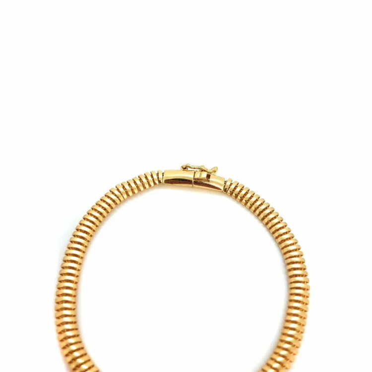 دستبند طلا زنانه ماری صاف