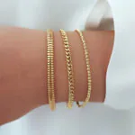 دستبند زنانه طلا زنجیر کارتیه