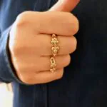 انگشتر طلا تیفانی بزرگ,انگشتر طلا تیفانی کوچک