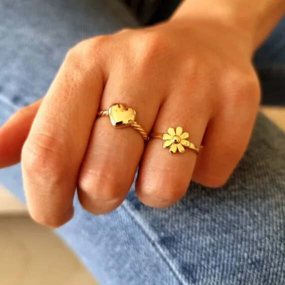 انگشتر طلا زنانه گل