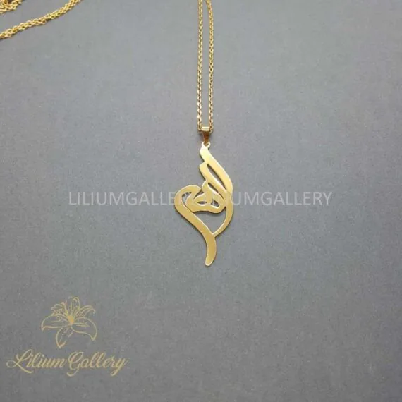 پلاک طلا به اسم الهه