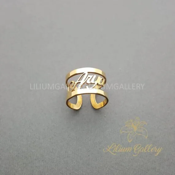 پلاک طلا به اسم آریا