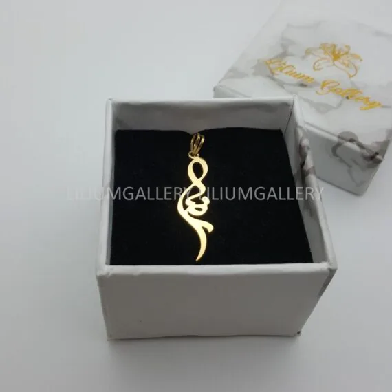 پلاک طلا به اسم رضا