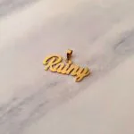 پلاک طلا به اسم رینی