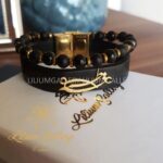 دستبند پلاک طلا به اسم فاطمه