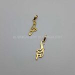پلاک طلا به اسم لیلا و هلنا