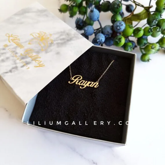 پلاک اسم طلا رایان