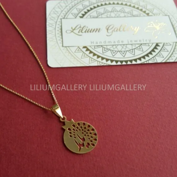 پلاک طلا به اسم یلدا